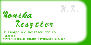 monika kesztler business card
